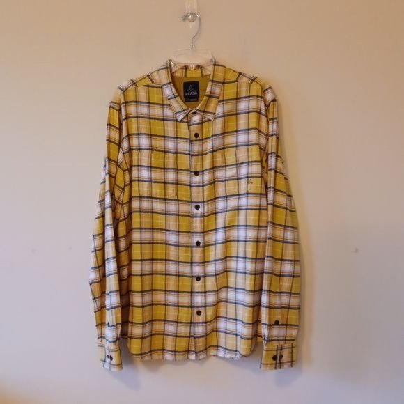 Prana Other - Prana Button Down Long Sleeve Flannel Men's Shirt Sz XL